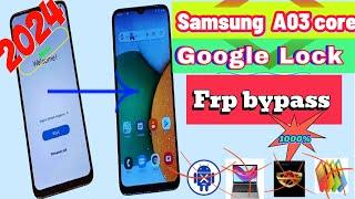 Samsung Galaxy A03 core android 12 frp bypass Unlock Google Account without pc  2024