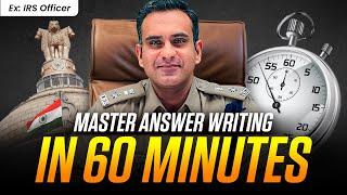 LEARN ANSWER-WRITING LIVE with Evaluation in 1 HOUR - MASTERCLASS | By Ravi Kapoor IRS (R)