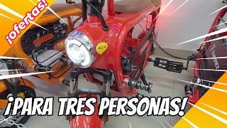 ¡Las increibles bicicletas electricas para tres personas! 