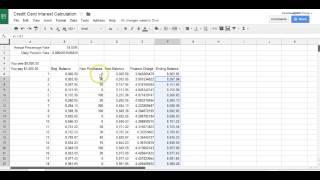 Credit Card Interest Calculation