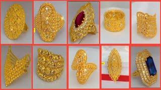 New Gold ring designs for women 2024|22k gold ring |2024|@fashionwithsiddiqa