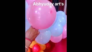 #balloon #decoration 14 November children day #easy idea.