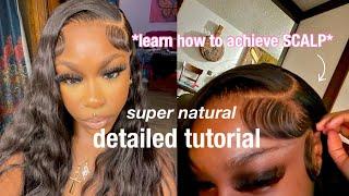 DEEP SIDE PART AND SOFT CRIMPS! 28 inch Body wave | Detailed Install Tutorial | Tinashe Hair