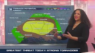 Meteorologist Jackie Brown Discussing Ongoing Severe Threat Tonight