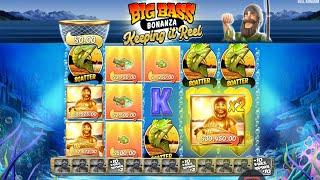 BIG BASS BONANZA KEEPING IT REAL INSANE GAMEPLAY HUGE GOLD FISHERMEN 4 SCATTER BONUS BUY SLOT