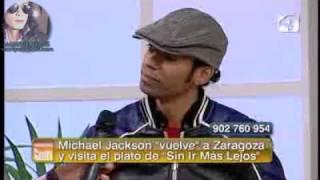 Presentación del espectáculo "Forever king of pop" en Aragón televisión