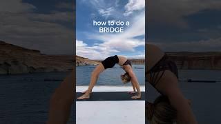 Bridge Tutorial! 4 Easy Steps  #gymnast #yoga #tips #bridge #backbend #tutorial