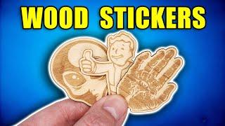 DIY Laser Cut Wood Stickers: Easy Tutorial!