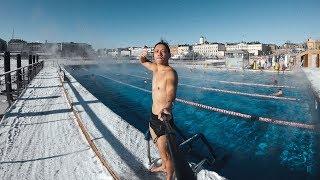 I SWAM IN AN ICE POOL | Finland Travel Vlog 01