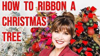 How to RIBBON a CHRISTMAS TREE