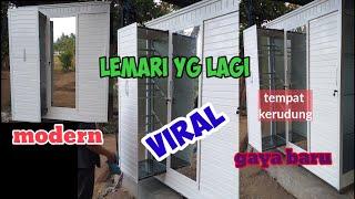 #lemarialuminium #Lemarihias. lemari aluminium minimalis dg pintu laci tempat kerudung.!!!