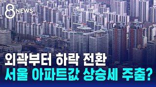 외곽부터 하락 전환…서울 아파트값 상승세 주춤? / SBS 8뉴스