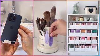 Aesthetic Makeup and Skincare Organization | Kitchen Organizing | Unboxing iPhone 15 Pro Max 