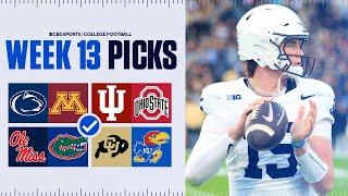 Picks for EVERY Top 25 game in College Football [Full Week 13 Predictions]