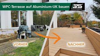 Terrassen Ideen: Aufgeständerte WPC-Terrasse auf Aluminium Unterkonstruktion bauen