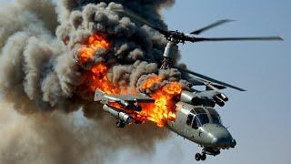 July 16 Tragedy! 13 Russian K-52 Helicopters Successfully Shot Down by Ukrainian Nasams Air Missiles