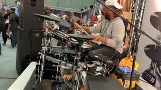 Aaron Smith NAMM 2019 Pearl Drums