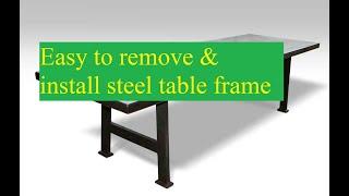#table  Easy to remove & install steel table frame , "Insara Engineering"  "IE"