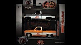 M2 DIECAST SQUARE BODY CHEVY & CHASE PIECE & AUTOZONE EXCLUSIVE  DIECAST COLLECTIBLE