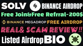 Solv Protocal&Bio Coin Free Airdrop Real &Scam|Free Join&Refrral Bonus-200$|Binance Free AirdropCoin