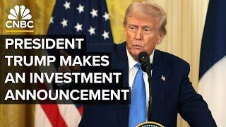 President Donald Trump makes an investment announcement — 3/3/2025