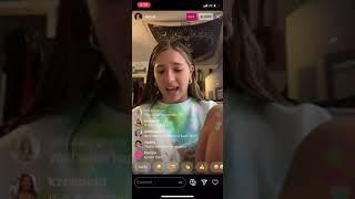 Kenzie Ziegler talks about Annie Leblanc ! IG LIVE