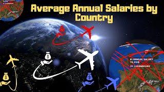 The Average Annual Salaries by Country | Global Salary Comparison 2024