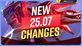 ALL NEW CHANGES for PATCH 25.7! - League of Legends