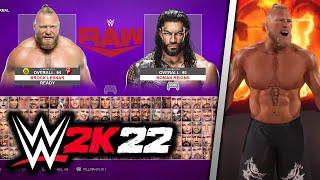 WWE 2K22 Full Roster & Gameplay Reveal Ft. Roman Reigns vs Brock Lesnar - PS5 (Concept)