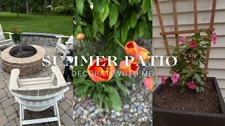 SUMMER 2025 PATIO DECORATE WITH ME | SIMPLE PATIO DECORATING IDEAS