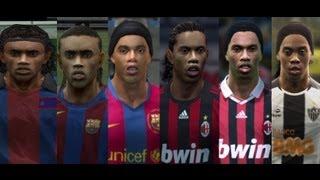 RONALDINHO from PES 3 to PES 2013 Face Evolution (FACES) (Original)