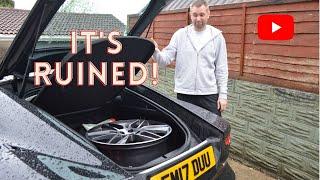 Jaguar F type Gyrodyne diamond cut wheel DIY refurb attempt