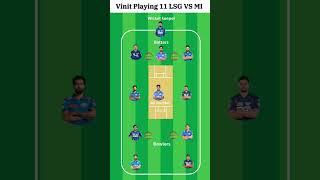 Vinit fantastic Playing 11 of LSG vs MI  match #ipl2024 #lsgvsmi #mivslsg