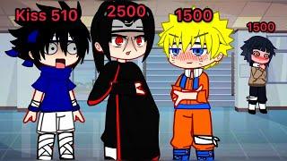 Kiss Count || meme || Naruto || Gacha Club