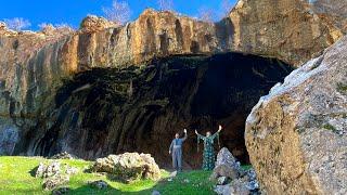 COOKING in the biggest CAVE on the border between IRAN  and IRAQ 