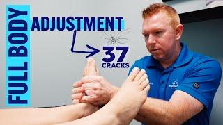 37 LOUD CRACKS in FULL BODY Chiropractic Adjustment