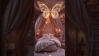 Dreamy Butterfly-Themed Bedroom Makeover!  #Shorts #bedroom  #dreamhouse #aestheticroomdecor