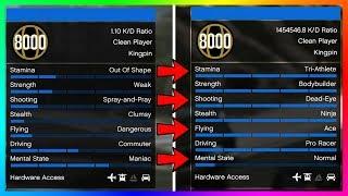 How To Max ALL Of Your Stats In GTA Online The Fastest Way Possible - EASY Way To Level GTA 5 Stats!