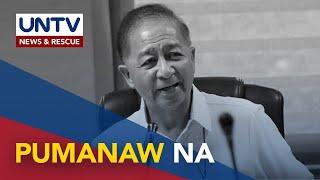 Nueva Vizcaya Gov. Carlos Padilla, pumanaw sa edad na 78; Jose Gambito, hahalili sa puwesto