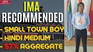 Small town boy with 57% agg. Recommended for IMA | CDS SSB Interview | AFPA | Cdr Natarajan