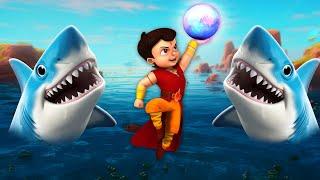 Super Bheem - Planet Of Sharks | Animated cartoons for kids | Stories for Kids