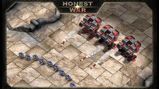 Honest War - 3D стратегия (RTS) БОЙ - 3 ТИТАНА VS 10 МИРОТВОРЦЕВ