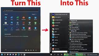 Windows 11 Classic Start Menu (OpenShell)