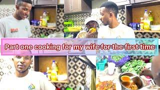 COOKING FOR MY WIFE FOR THE FIRST TIME . (Don’t judge me)#cookingvideo