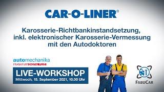 Car-O-Liner-Workshop – Karosserie-Richtbankinstands. inkl. elektr. Vermessung (mit den Autodoktoren)