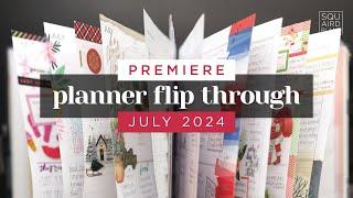 PREMIERE! JULY PLANNER FLIP THROUGH 2024 :: Completed Planner Pages in a Frankenplanner Setup