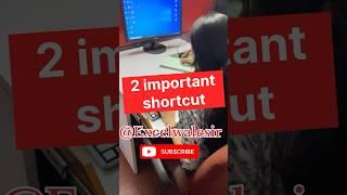 2 Important Shortcut #excelwalesir #exceltricks #excelshortcuts #exceltraining #computertips
