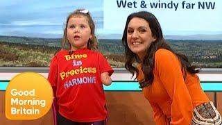 Five-Year-Old Harmonie-Rose Does the Weather With Laura Tobin | Good Morning Britain