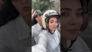 موتور سواری با ما ‍️Motorcycle girls #vespa #tehran