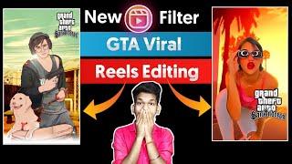 GTA San Andreas Instagram Reels Video Editing | GTA Effect Reel Tutorial | Reels Viral Video Editing